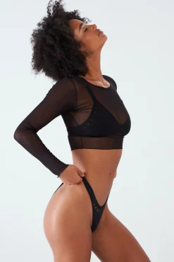 GIGI C Caroline Mesh Crop Top| Coverups|Matching Sets