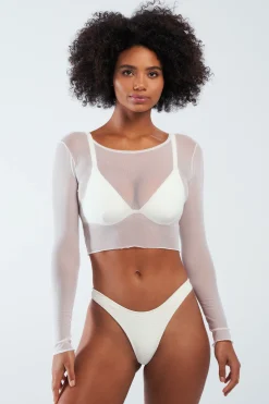 GIGI C Caroline Mesh Crop Top| Coverups|Matching Sets